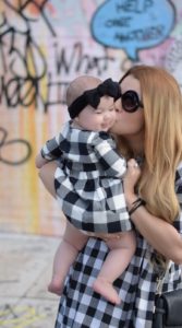 Mommy and Me Gingham Obsession, Oh Lola Blog. Black and white mommy and me matching dress. Kimberly Pfaehler.