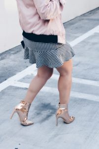 How To Find Your Own Style-Kimberly-Pfaehler-Oh-Lola-Blog-Miami Fashion Blogger. Blush Bomber Jacket. Rose Gold Metallic Boots.