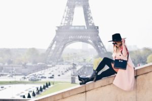 Eiffel Tower, Paris! Blush look by OH LOLA BLOG. Troccadero.
