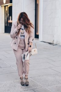 Suit Up! Lola Pfaehler. Blush Pant Suit, Washington D.C. Fashion and Lifestyle Blogger